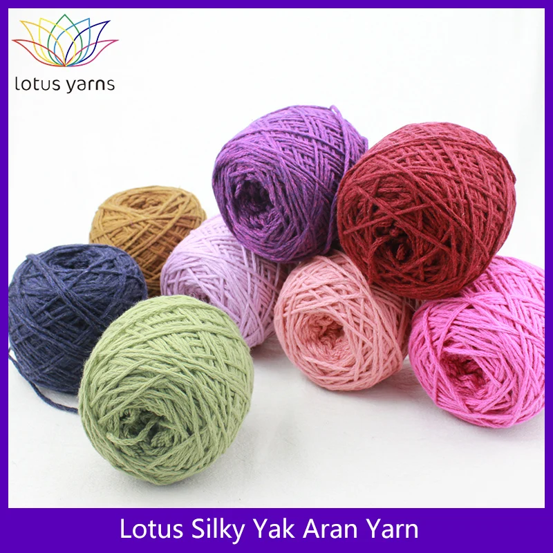 1*50g hank  Silk Yak Aran Weight Yarn  Hand knitting Crochet DIY Soft For Fashion Garments Baby Clothes