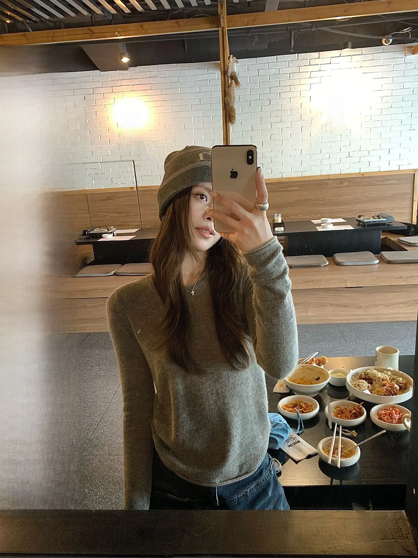 

Женский свитер TeeH High nce Henry из смесовой шерсти верблюжьего цвета, длинный, вязаный, базовый слой, повседневный, облегающий, мягкий...