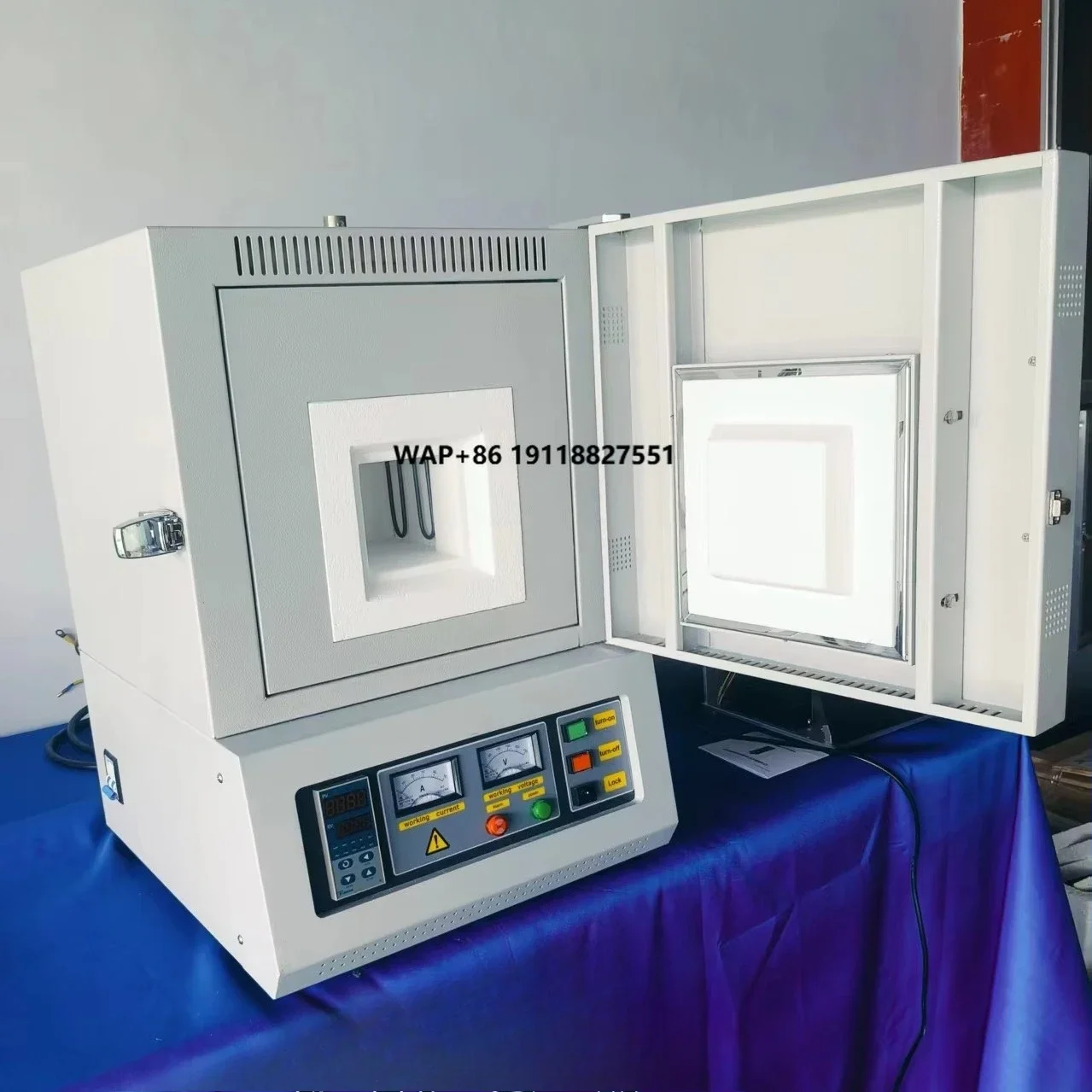 KS Laboratory 1200 1400 1700 1800 Degree Vacuum Muffle Furnace Customizable for Battery Materials