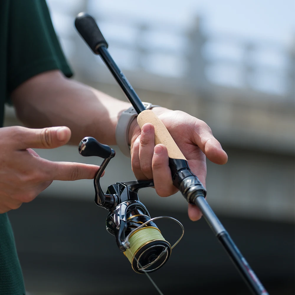 FISHINGFANS PERFORMER Titanium TZ Guide 6'6 6'8 L M ML MH Power Carbon-Rollenhalter AA Korkgriff 7-26lb Karpfen-Bass-Angelrute – Detail 12