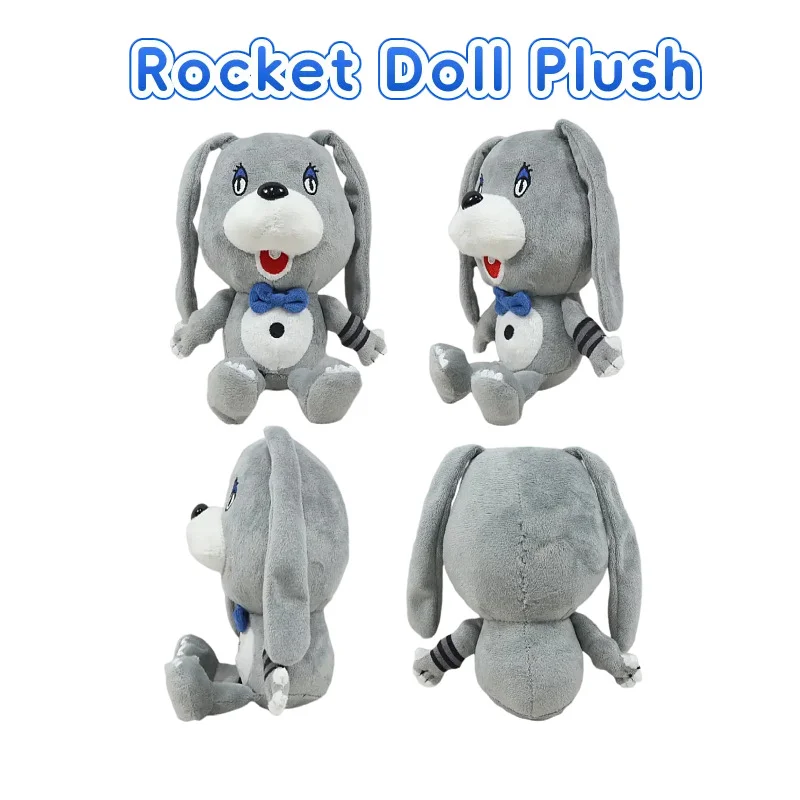 The 20cm Walten Files Rocket Plush Doll Soft Stuffed Animal Toy Gray Cartoon Figure For Game Fans Collection Home Decor