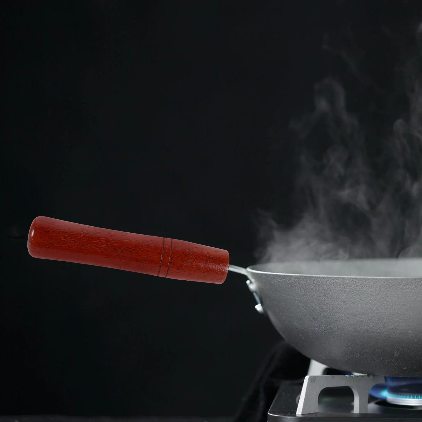 

Anti-Scald Pan Replacement Grip Solid Beech Wood Pot For 3.5Cm Hole Removable Heat Resistant Kitchen Handle - Universal