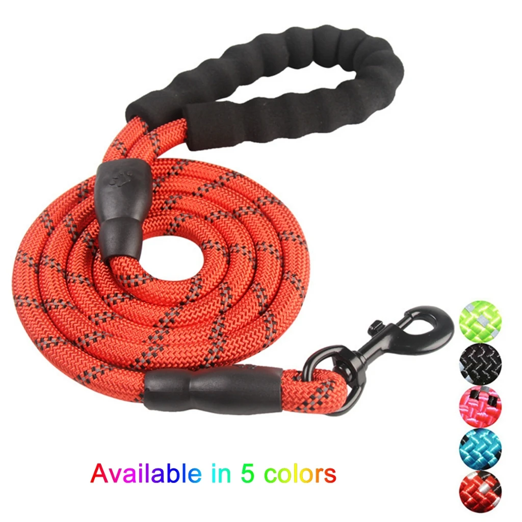 

New 150cm Strong Pet Reflective Leash Nylon Round Explosionproof Punch Dog Walking Round Without Strangulation