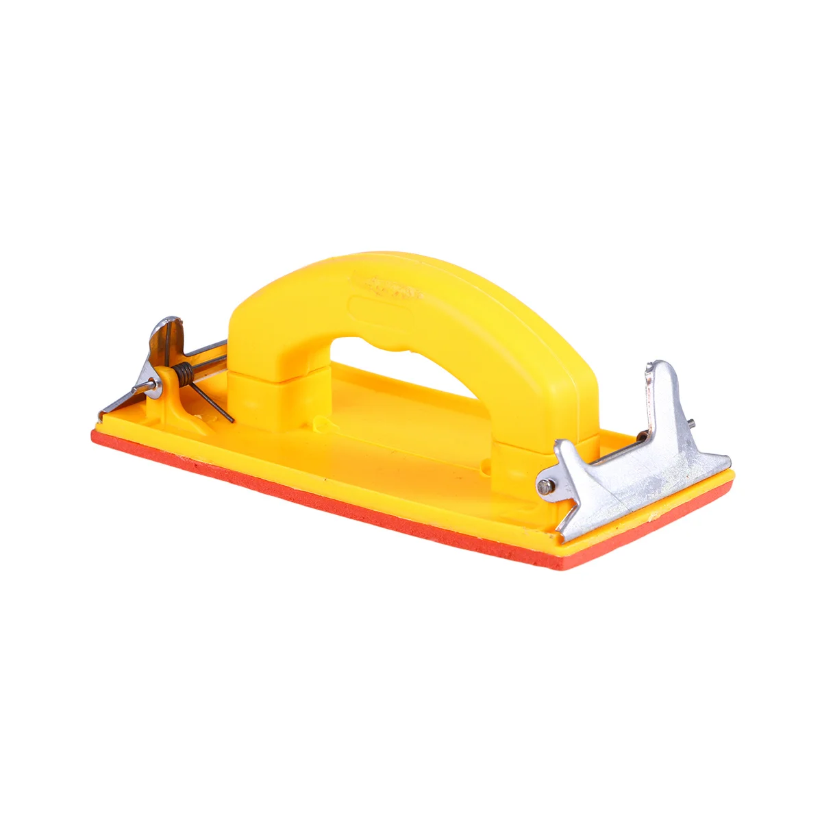 قبضة اليد حامل ورق الصنفرة مقبض بلاستيكي لوحة صفراء المشبك الصنفرة سهلة التركيب دريوال الخشب المعادن تلميع أداة تجليخ