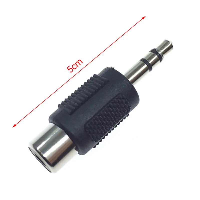 1Pc Mono Dual Channel Plug 3.5 To AV Adapter 3.5mm Audio Head Male To Lotus RCA Female Jack Conversion Head