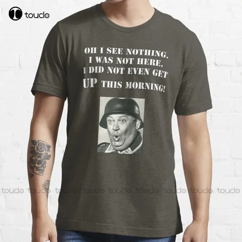 New Sgt Schultz Hogan'S Heroes T-Shirt Cotton Tee Shirt S-3Xl Custom Aldult Teen Unisex Digital Printing Tee Shirts Custom Gift