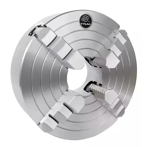 YTUM Brand Lathe Chuck 100mm High Precision 4 Jaw Chuck Lathe K72-100 Independent Mini Metal Chuck