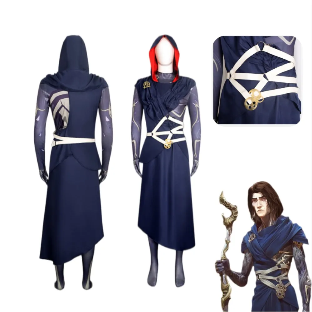 

LOL Viktor Cosplay Costume Jacket with Accessories Full Set Adult Men Halloween Comic Con Carnival Stage Performance Outfit