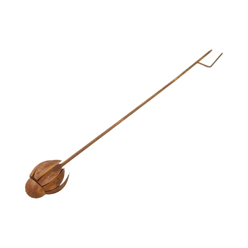 For Lawn Porch Pathway Rusty Echinacea Stake As Shown Rustic Echinacea Garden Stake Garden Accent Sturdy Iron Construction