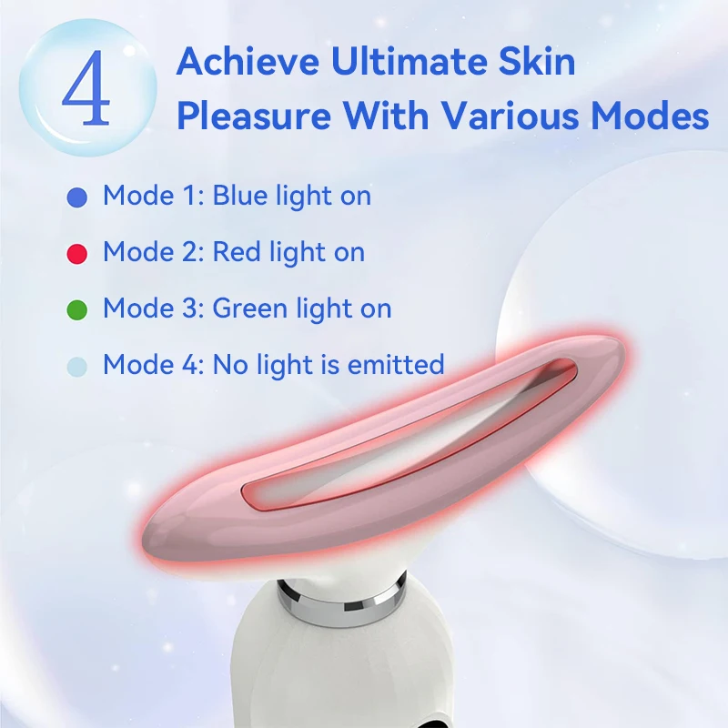 جهاز تجميل الوجه والرقبة، آلة شد الوجه، الذقن المزدوجة LED المضادة للتجاعيد، مزيل الذقن المزدوجة، تدليك الوجه