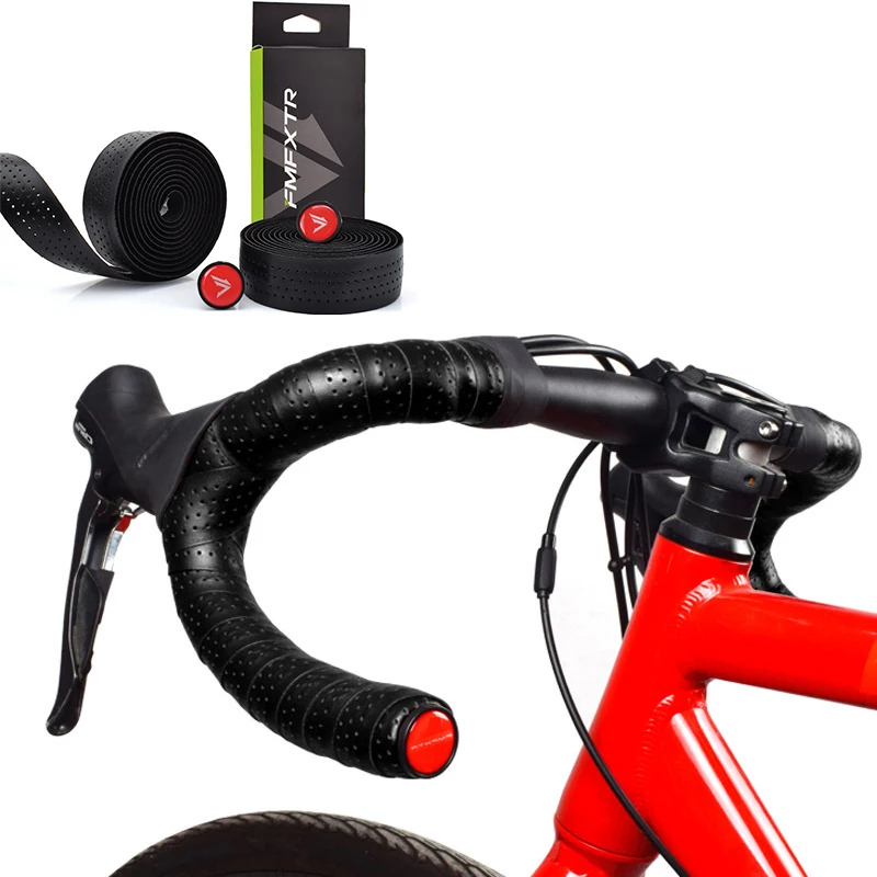 

Anti-Slip Shock-Absorbing Bike Handlebar Tape - EVA PU Leather Wrap for MTB, Road & Urban Cycling