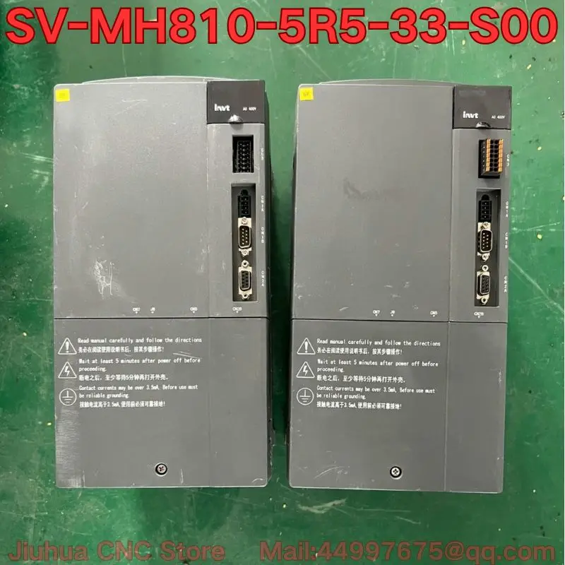 Second-hand SV-MH810-5R5-33-S00 servo drive function test is normal Latest prices for August 2026