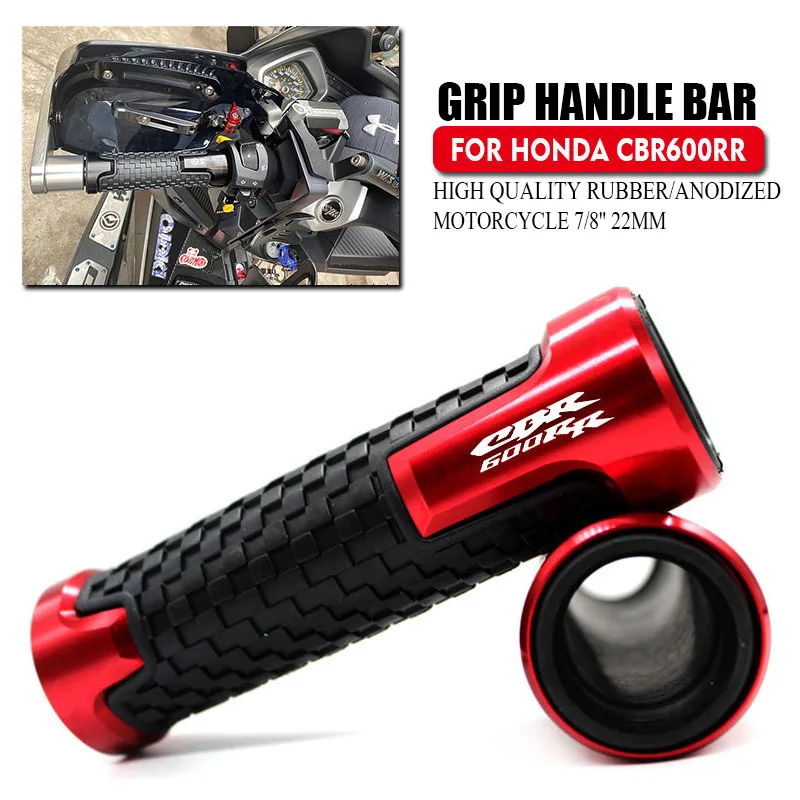 Motorcycle 7/8'' 22MM CNC Handlebar Grips Handle Grip Handle bar FIT FOR  CBR600RR CBR 600RR CBR 600 RR