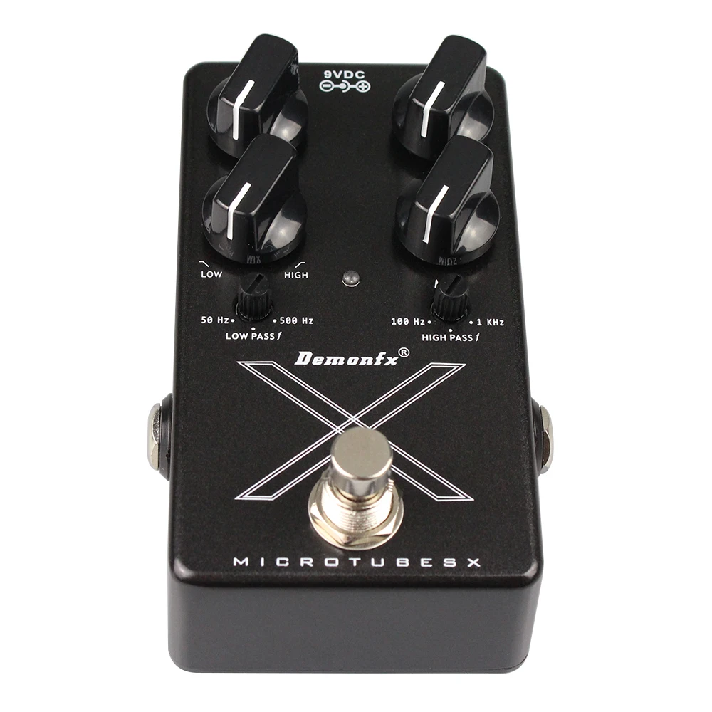 Demonfx-Microtubos X Bass Efeito Pedal, Distorção Overdrive