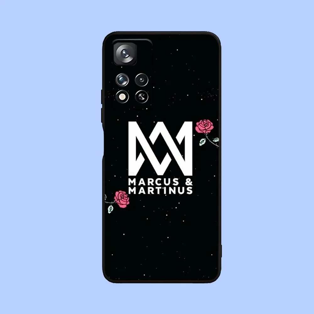 M-Marcus and M-Martinus  Phone Case For Samsung Galaxy A13,A21s,A22,A31,A32,A52,A53,A71,A80,A91 Soft Black Cover