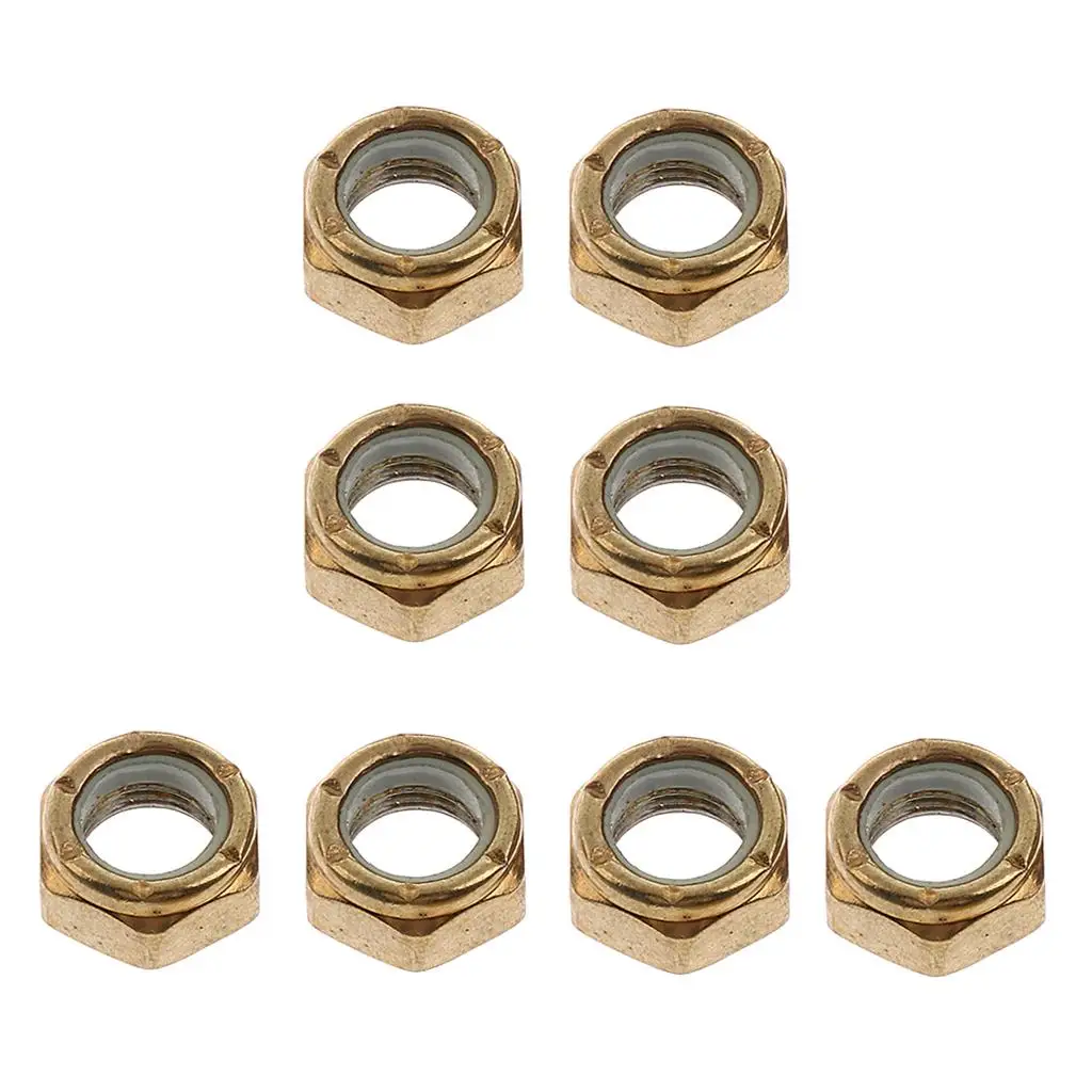 5-6pack 8pcs Skateboard Longboard Screw Nuts 7x10x14mm for Kingpin