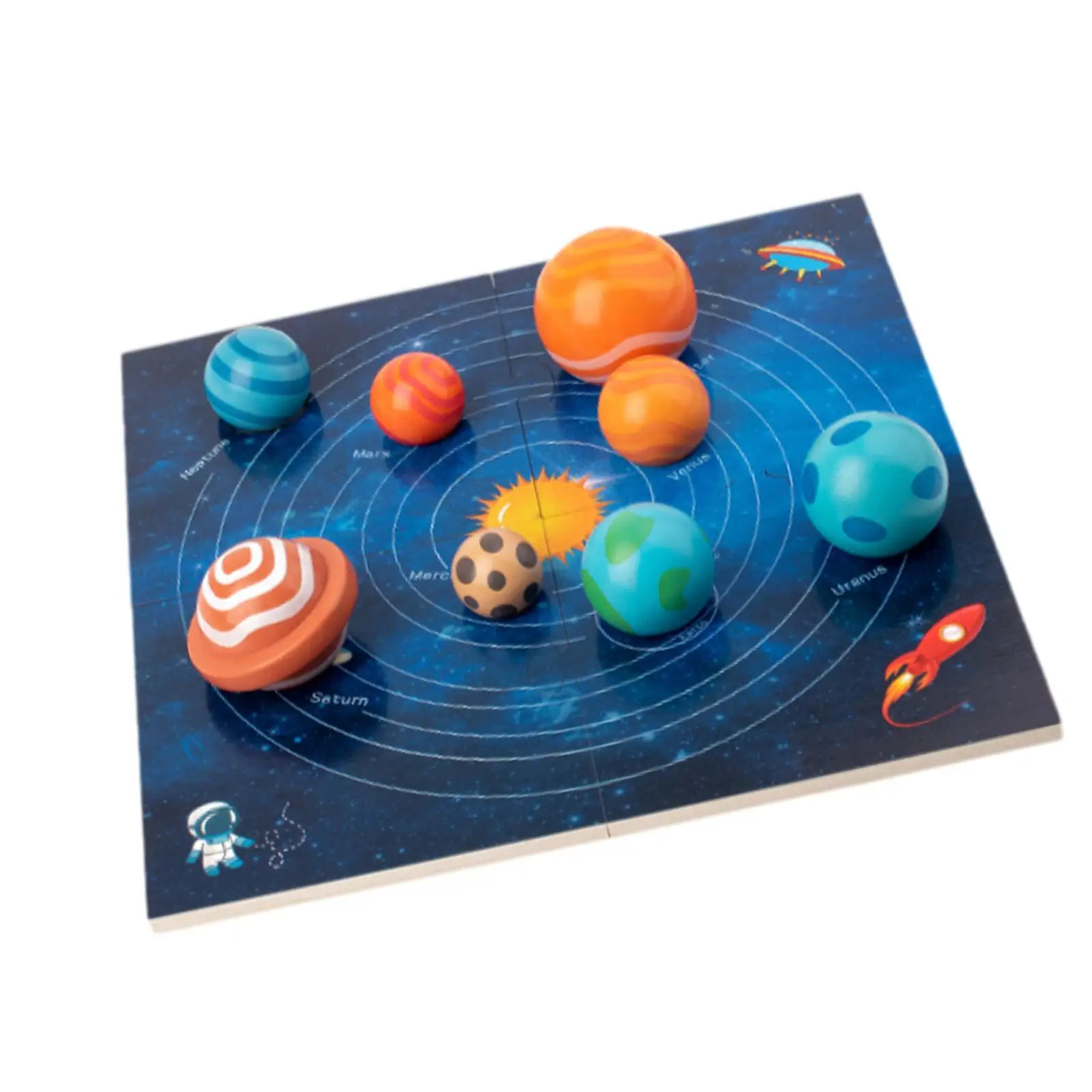 

Wooden Space Jigsaw Planets Solar System Puzzles for Toddlers Children Gifts