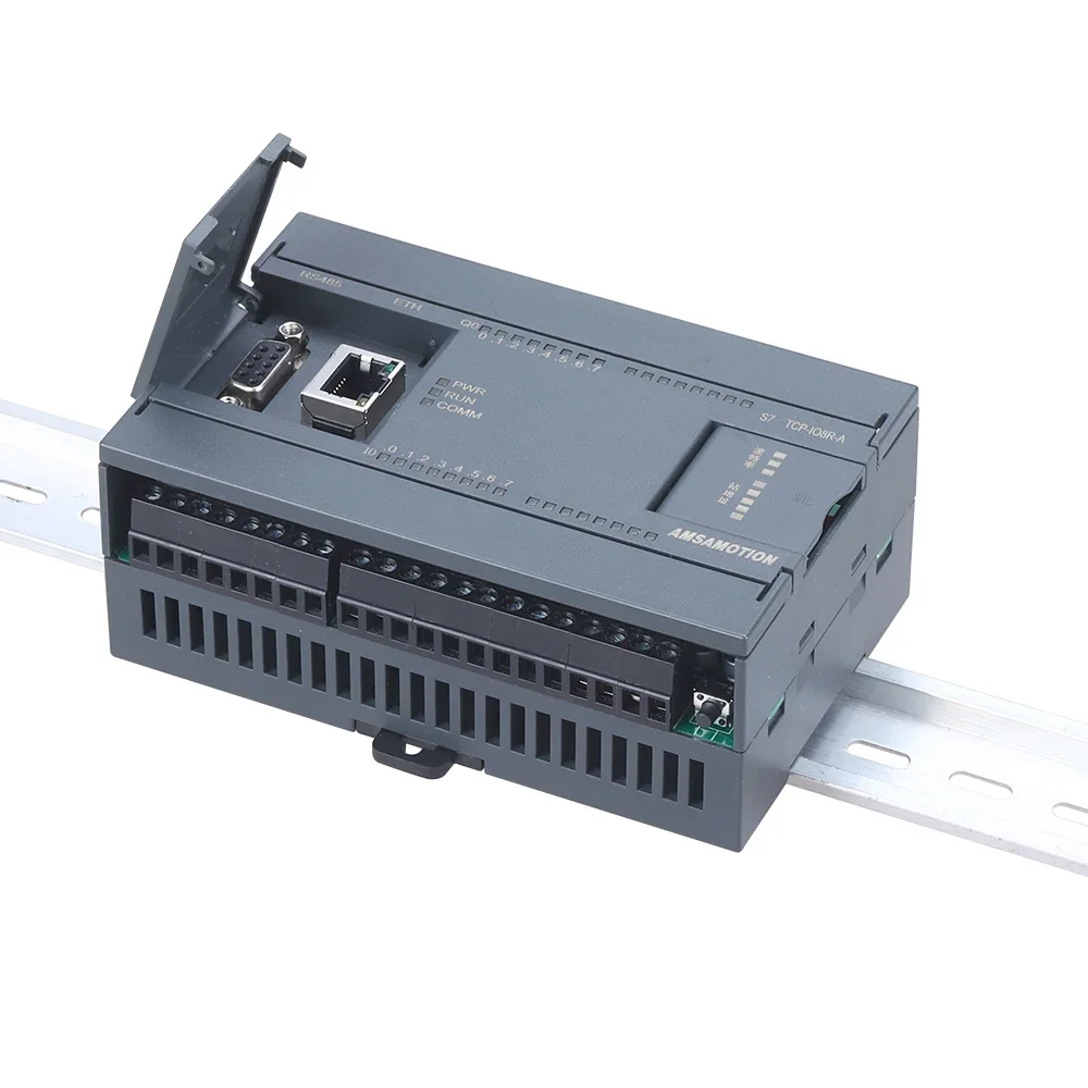 S7 TCP-IO8R-A RTU Erweitern Relais Ethernet Hochgeschwindigkeits-Kommunikationsmodul 8I-8O 6AI-1AO Für Siemens SMART200/300/1200 Modbus