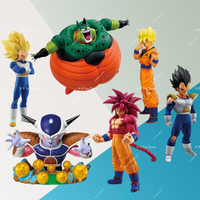 InStock BANDAI Original BANPRESTO Ichiban Kuji Dragon Ball Omnibus CROSS Son Goku Vegeta Frieza Cell Anime Figure Model Toy Gift