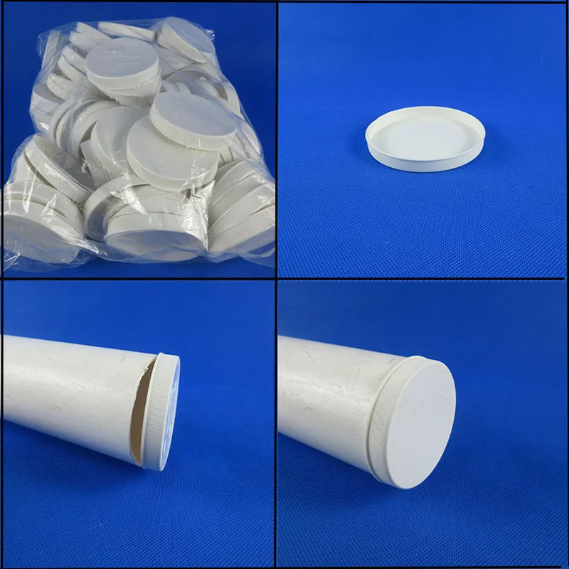 PVCパイプ用の丸いプラスチックカバー,50〜200mm,2個,プラスチックチューブ,インサート,装飾,ほこり,排水管継手