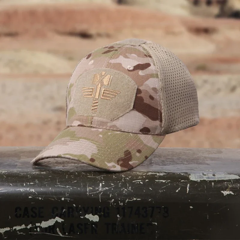 Multicam Arid Tactical Baseball MCA  Mesh 65/35 Ripstop Material Baseball Hat Outdoor Camo Sport Cap MCBK MTP Hunting Cap