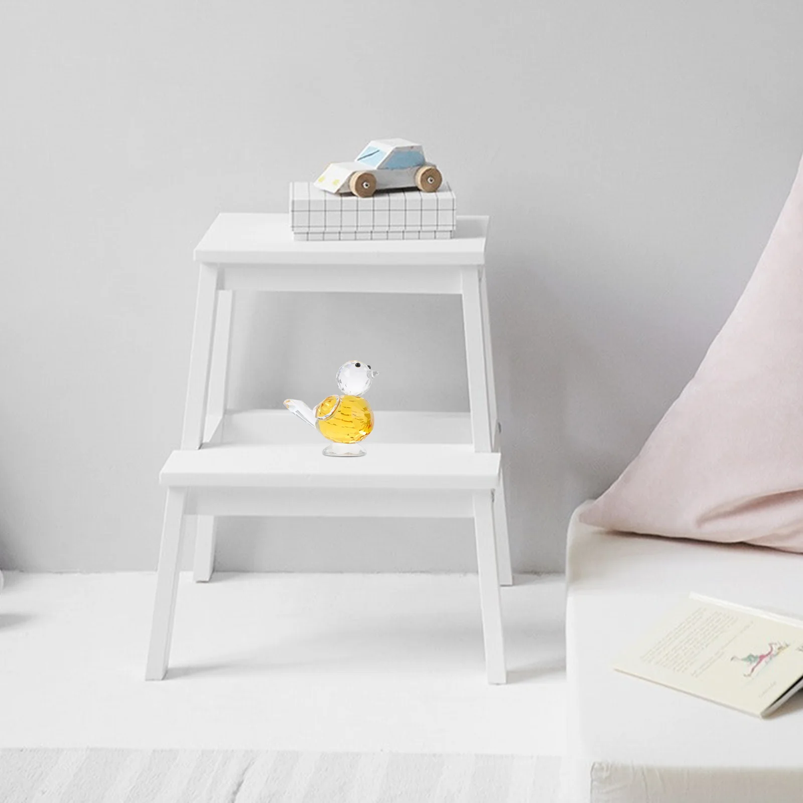 

Glass Animal Statue Artistic Bird Sculpture Decorative Home Accessory for Indoor Outdoor Display Craft Ornament