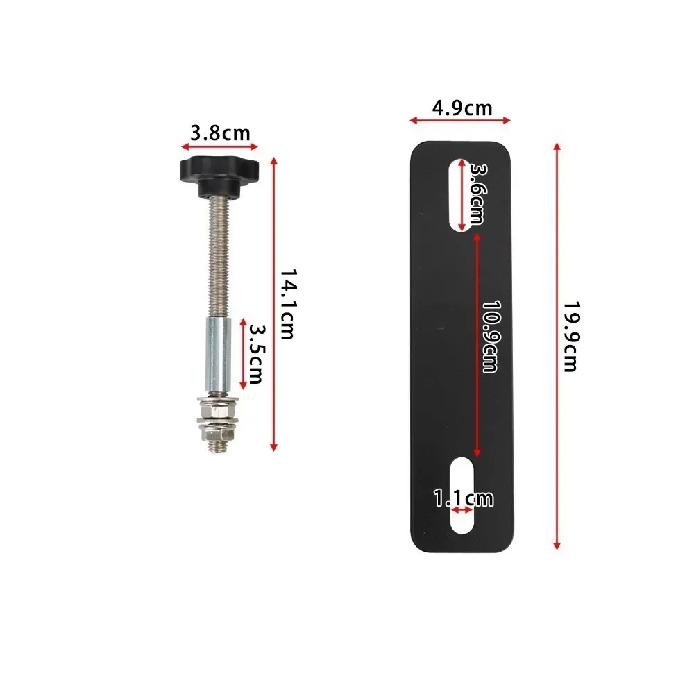 Universal Track Mounting Pins Base Plates Kits for Traction Boards Fit for All Recovery Tracks with 4.72