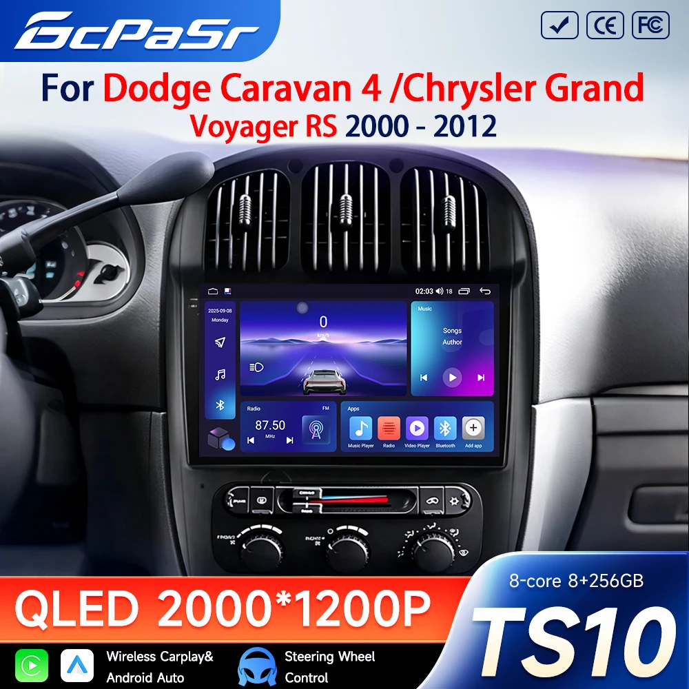 Auto Radio Android 16 Für Dodge Caravan 4 Für Chrysler Grand Voyager RS 2000 - 2012 Auto-Multimedia-Player Navigationssystem Bildschirm DVD