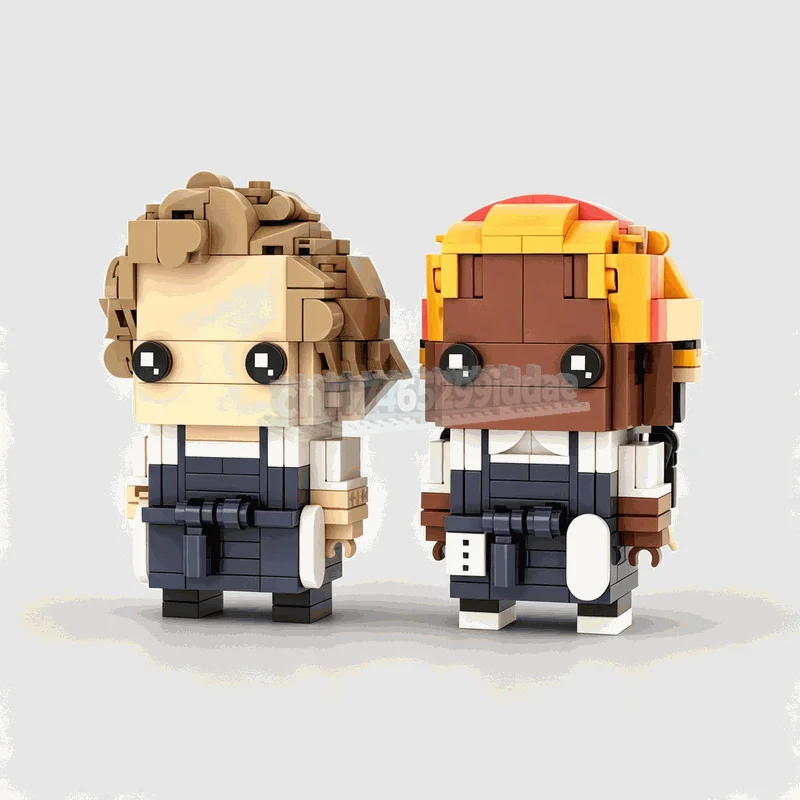 NEW 530PCS Character Figures MOC Custom Building Blocks DIY Assembly Puzzle Creative Figure Toy Popular Collection Display Gift