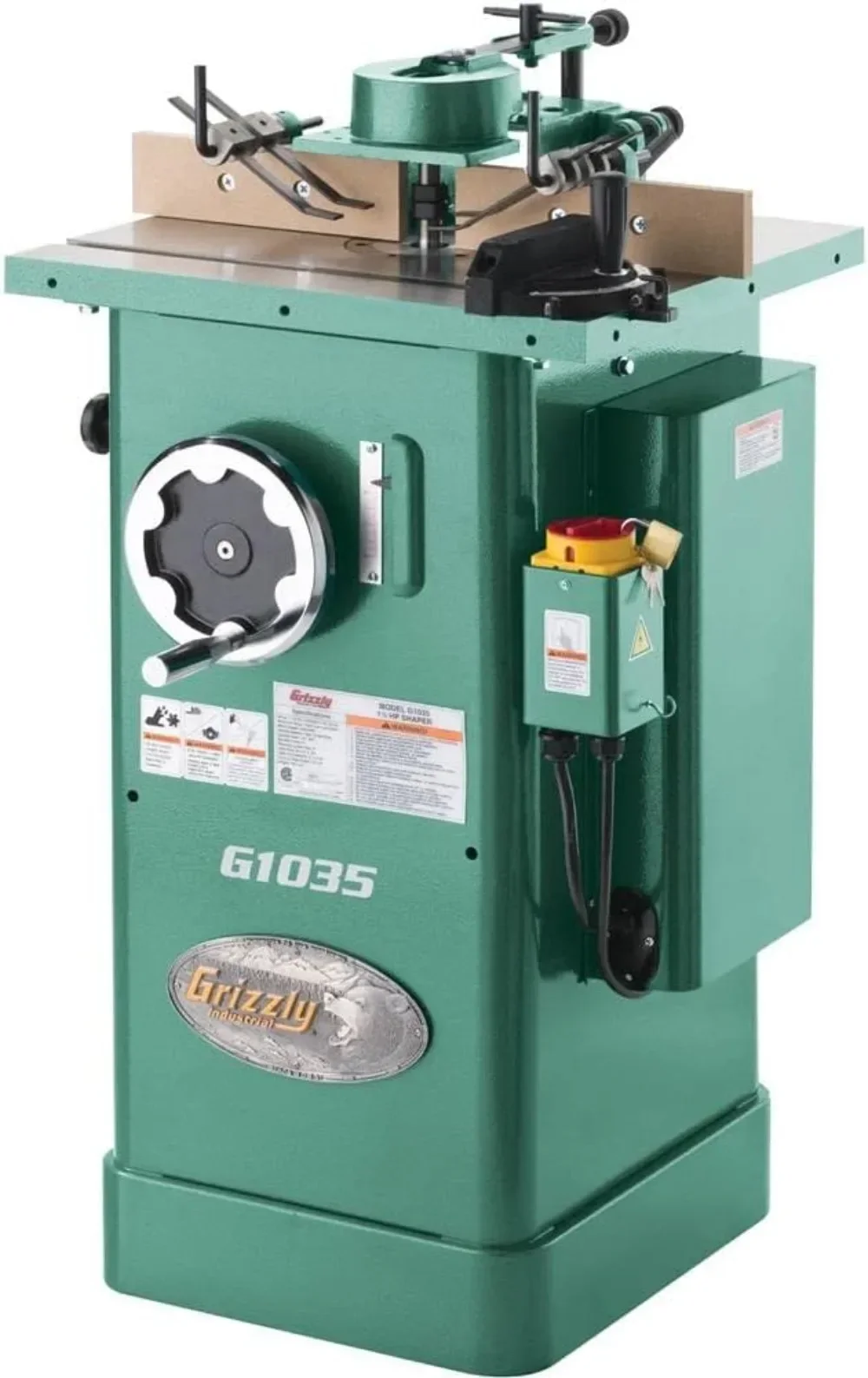 G1035-1-1/2 HP Shaper Прецизионно-земляемый чугунный стол Сверхмощный двигатель 1-1/2 HP 120 В/240 В Однофазный