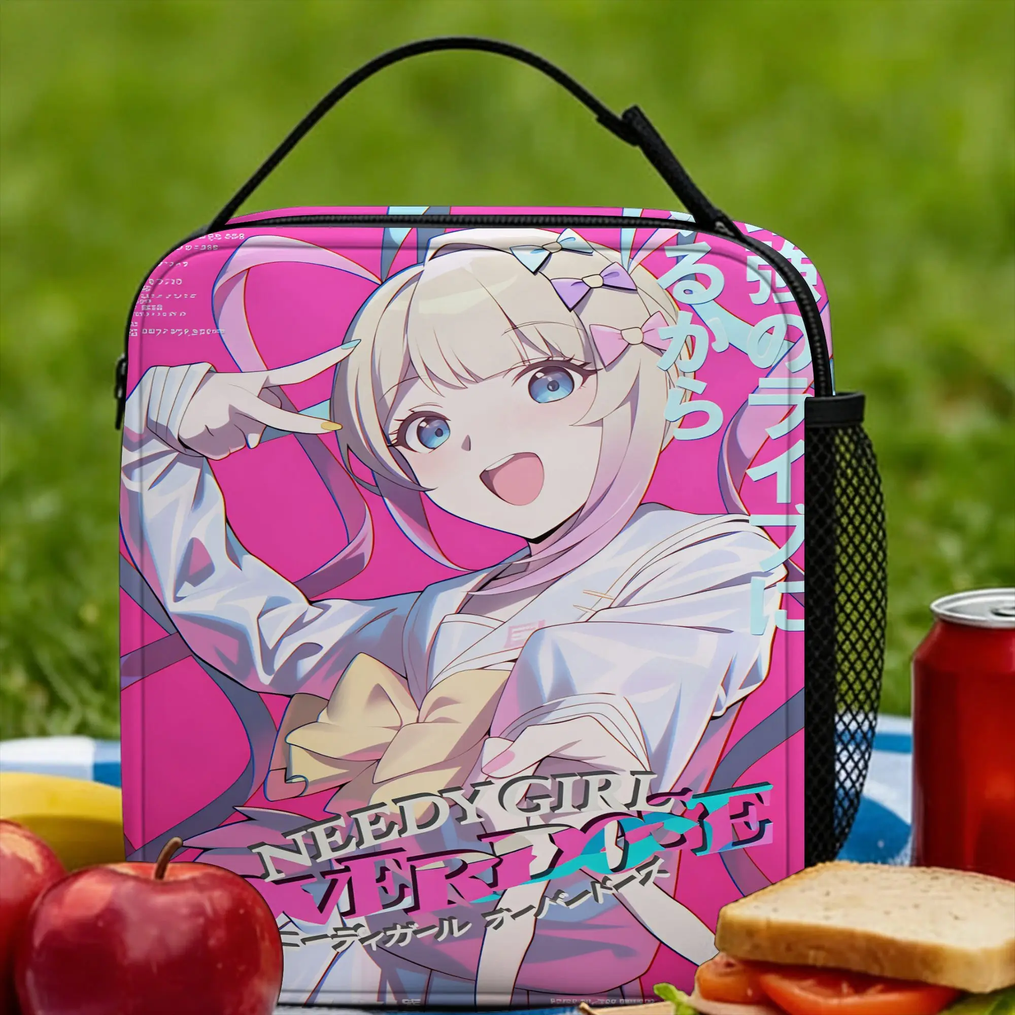 Needy Streamer Overload Kangel Lunch Bag  Outdoor Picnic Lunch Box For Women Leisure Graphic Design Thermal Lunch Bags