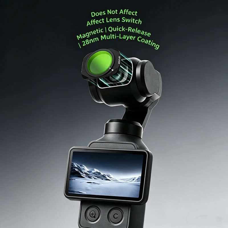 1 Stück Objektivfilter gegen Lichtverschmutzung UV CPL ND8 ND16 ND32 ND64 Filter für DJI OSMO Pocket 4 Gimbal Kamera Zubehör
