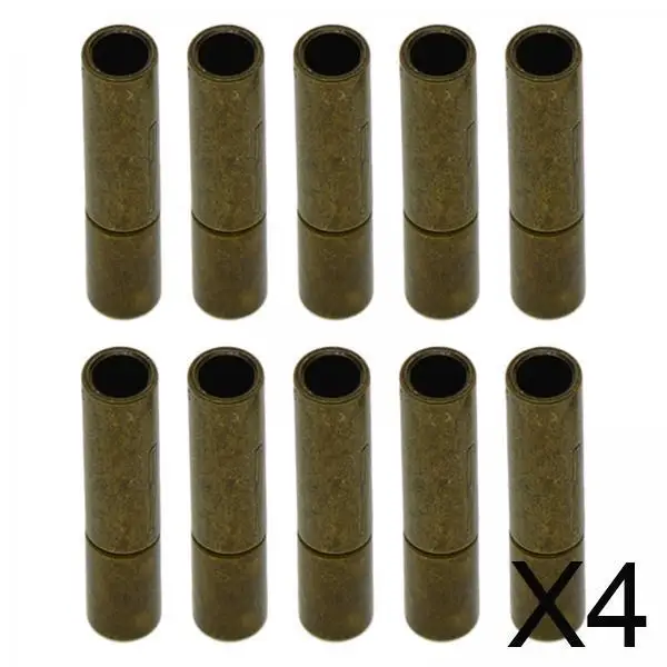 

4x 10x Цилиндрические застежки-тогглы для тонких кожаных шнуров, веревок, для изготовления украшений и рукоделия