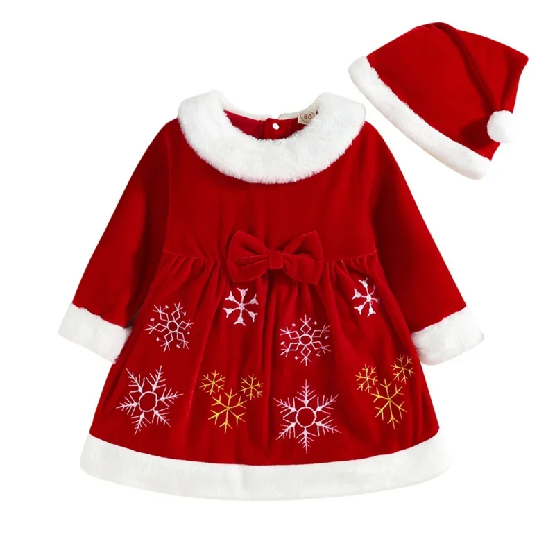 Santa Claus Top Quality Christmas Costume Suit Baby Boy Girl Kids New Year Children'S Clothing Set MN12