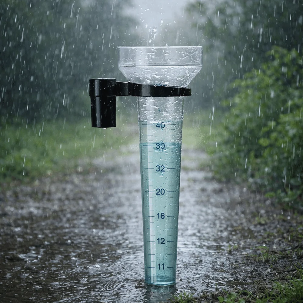 Portable Gardening Rainwater Meter Transparent with Scale Rain Measurement Tool Manual Measurement Plastic Farm Rain Gauge