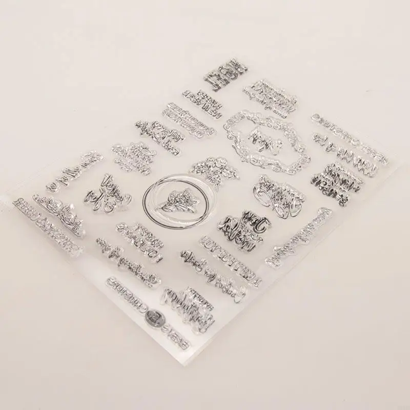 Happy Birthday Christmas Silicone Clear Seal Stamp DIY Scrapbooking Embossing Ph W8EB