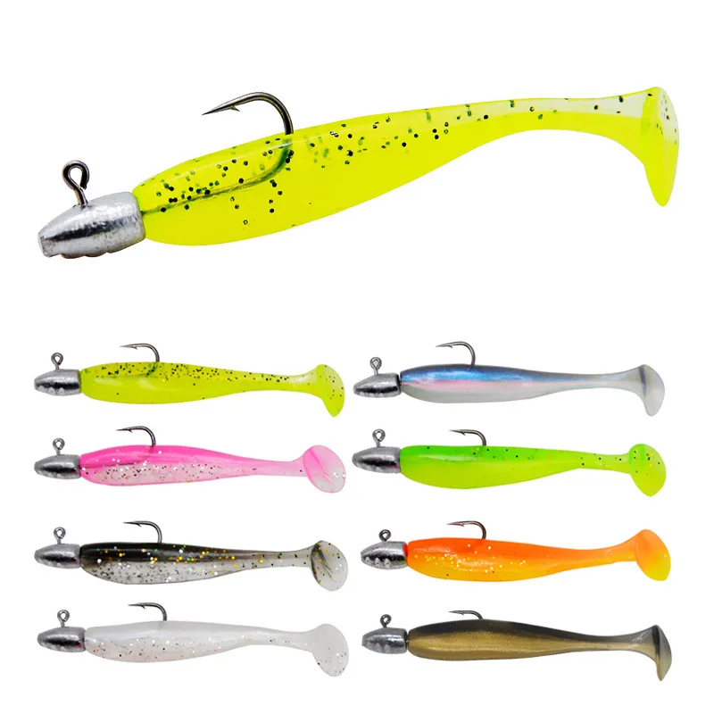 

Мягкая приманка для рыбалки 6.2CM-3.2G с джиг-головкой и крючком TTailfish16 для береговой ловли Bioni