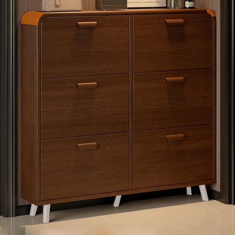 

Luxury Designer Shoe Cabinet Storage Organizer Display Living Room Modern Wooden Shoe Shelf Slippers Zapatero Home Furniture