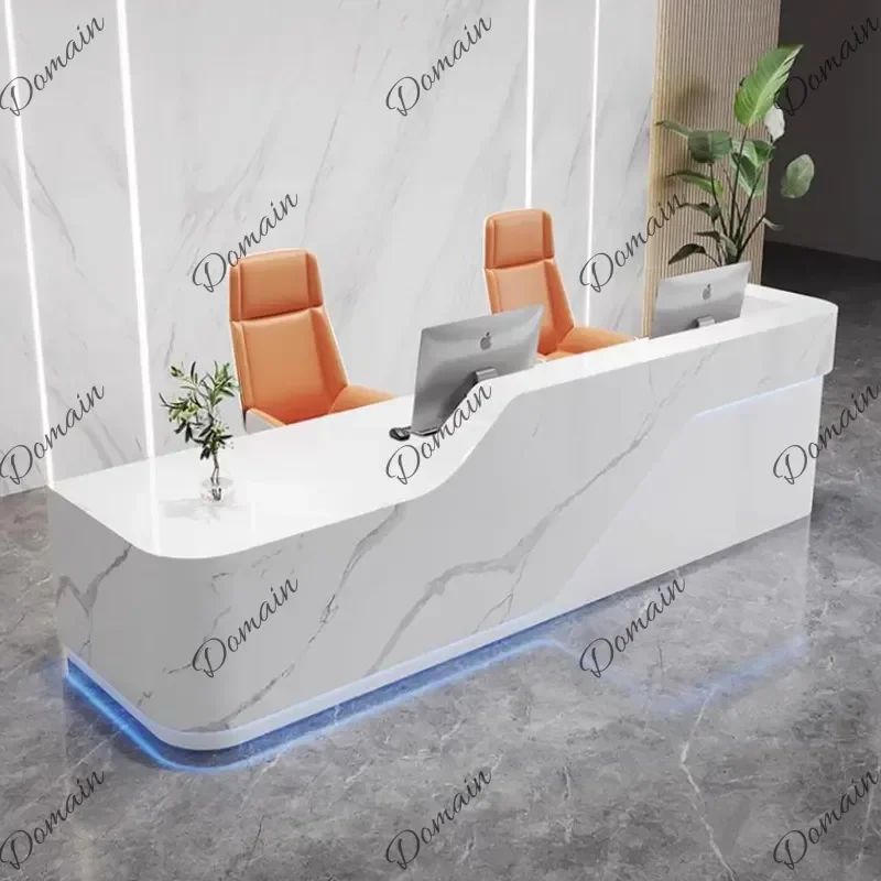 XX Safe Creative Reception Desks Cheap Aesthetic Luxury Design Fashion Professional Reception Desks Unique Bureau Room Decoratio