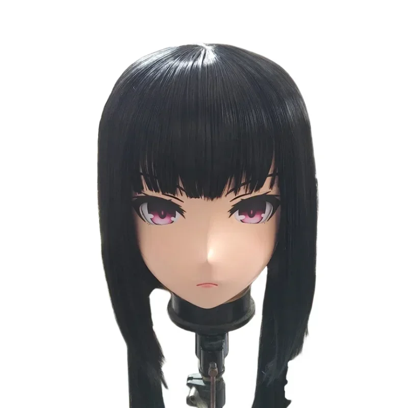 (RAIGEKI MAKS 123) Máscara de silicona para Cosplay de Helloween, muñeca BJD para travestismo, máscara de Cosplay de Anime Kigurumi