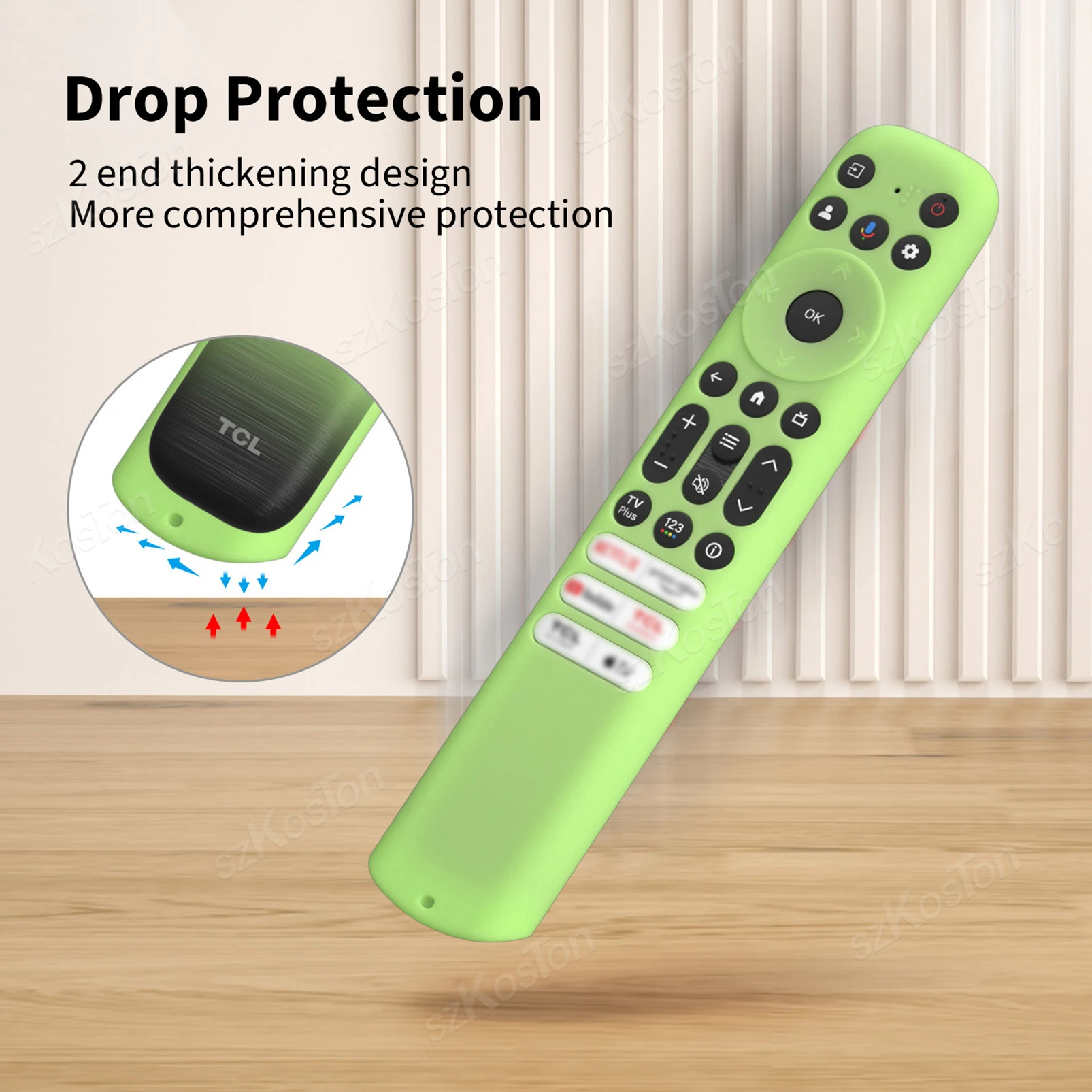 Silicone Protective Case for TCL Smart TV RC813 Remote Control RC923 FMB3/RC902V FMR1 FMR4 FMR5 TVs Remote Protection Cover