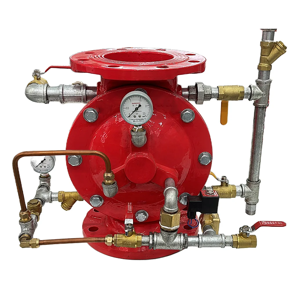 

High-Temperature Deluge Wet Check Electric Fire Fighting Alarm Valve with Angle Structure Fire Protection System Valves