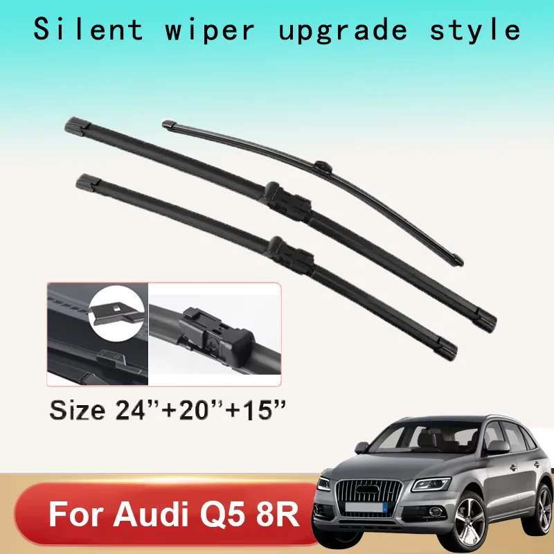 

Car Wiper Blades For Audi Q5 8R 2008-2014 2015 2016 2017 Car Accessories Front Rear Windscreen Wiper Blade Brushes