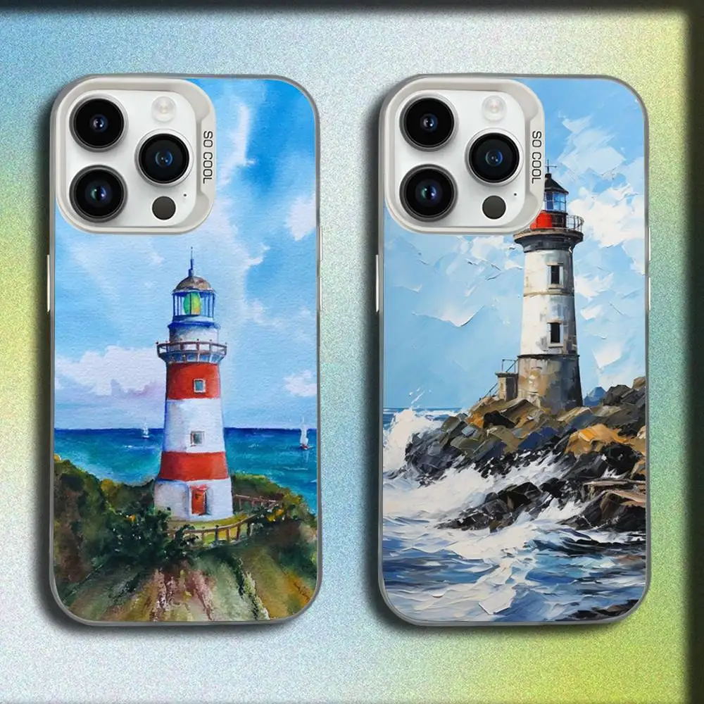 

Lighthouse Phone Case For iPhone 17,16,15,14,13,12,11,Pro,Max,Plus,E,SE4,Air,Mini White IMD Box