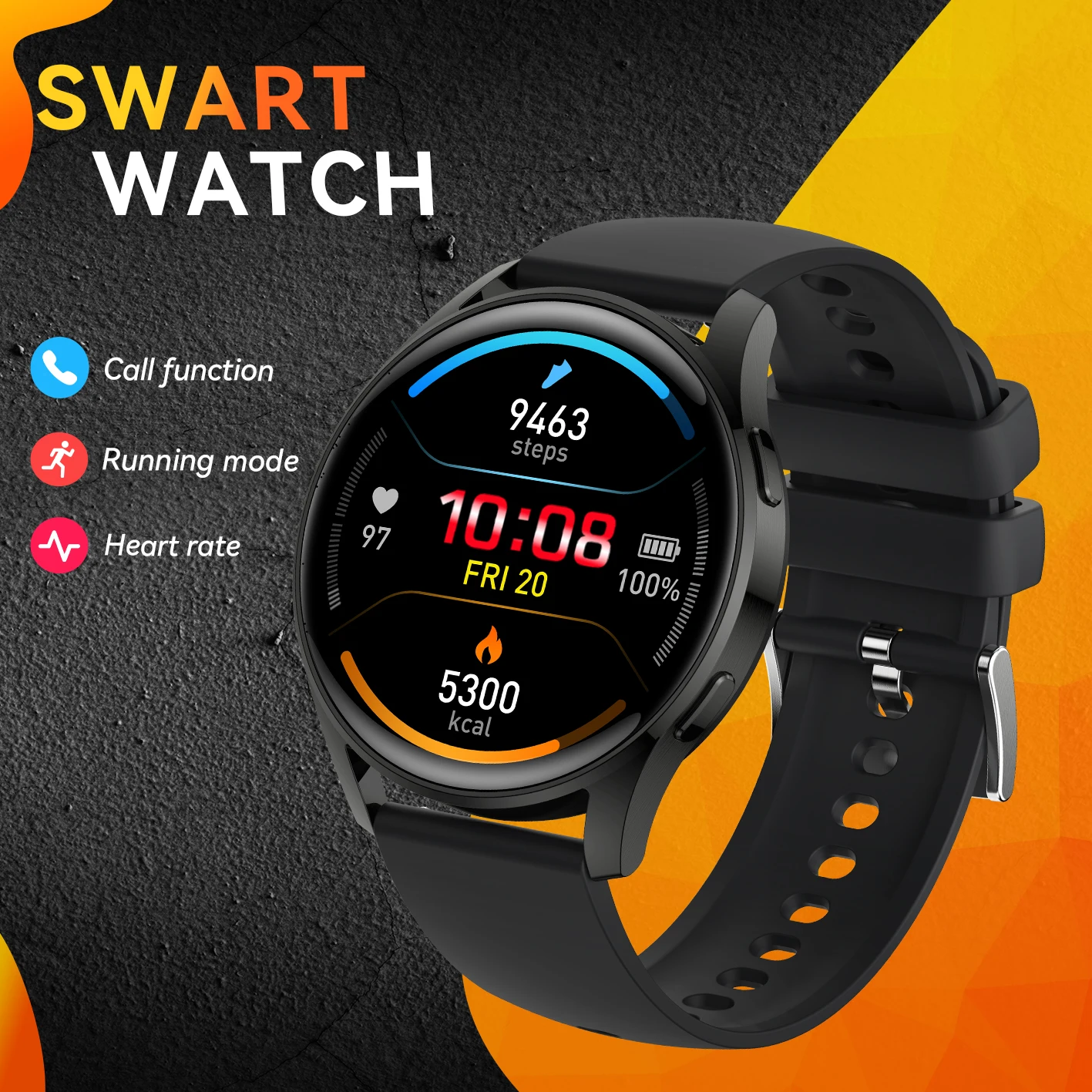 LaNikar New Smart Watch Men Blood Pressure Waterproof Sports watch Blood pressure Sleep Monitoring Fitness tracker Gift forWomen