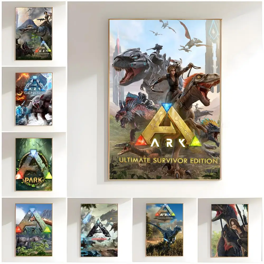 adventure game a-ark survival evolved Poster Classic Wall Art  Home Decor  Peel and Stick Unframed