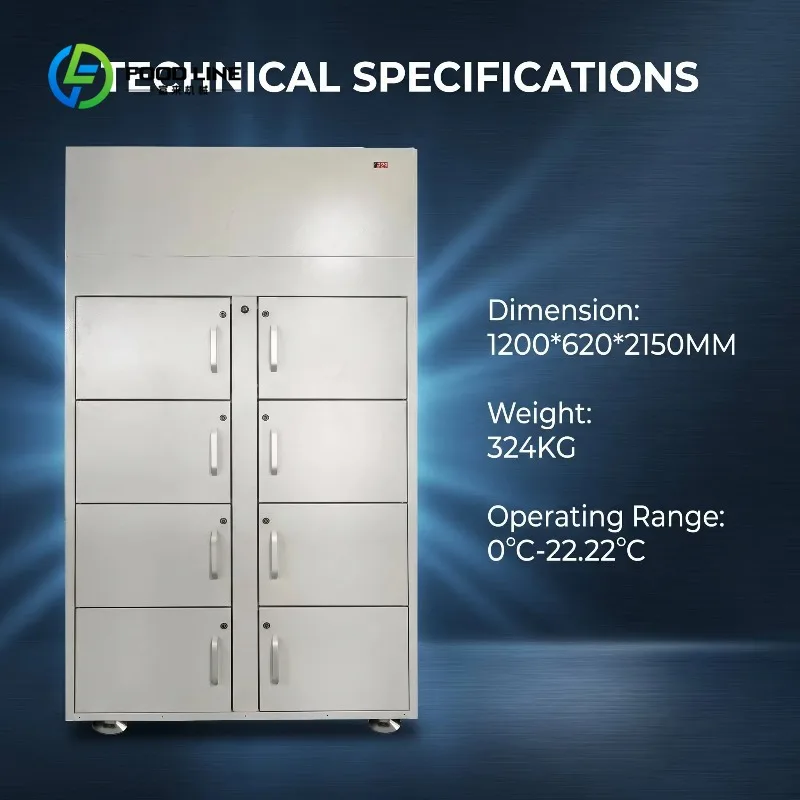 Customized High-Precision Smart Modern Refrigerated Express Locker with Electronic Lock Remote Temperature Monitoring Control