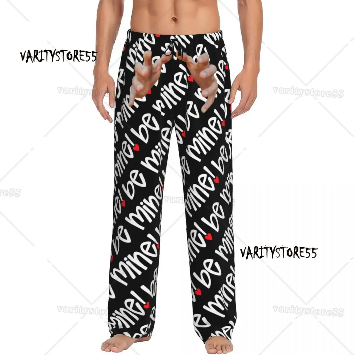 

Пижамные штаны на заказ, одежда для сна, мужские штаны для сна с эластичным поясом и карманами