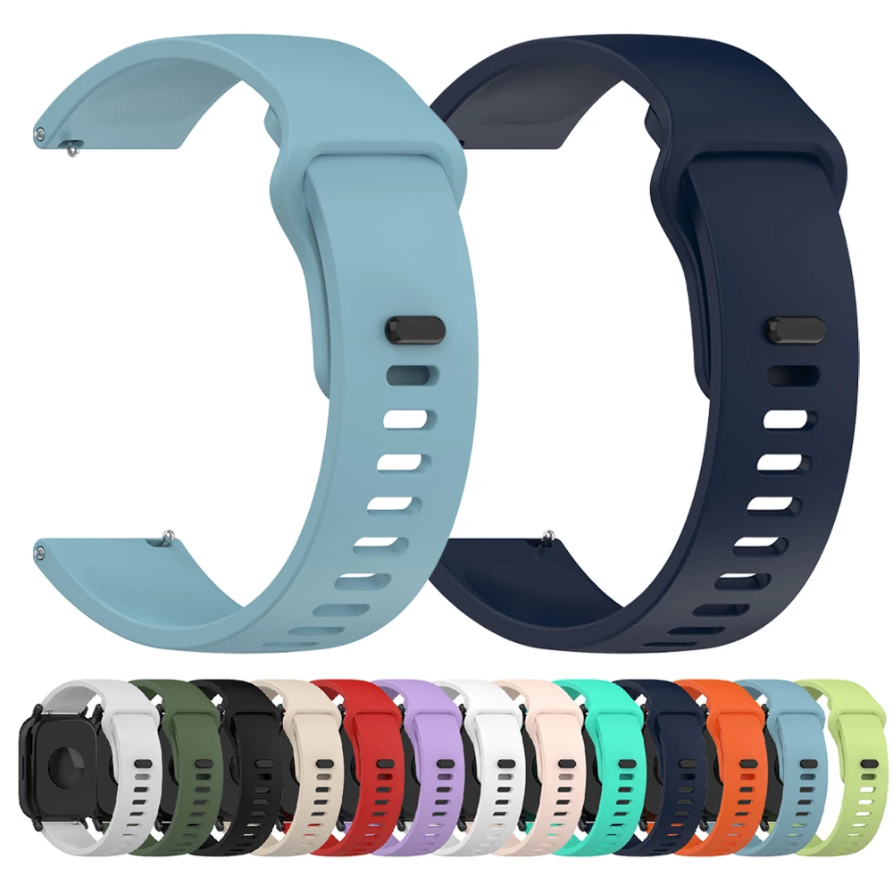 Cinturino in silicone per cinturino COLMI P71 per COLMI M42/C81 C60 C61/I31/P68 P73/P28 Plus 20mm 22mm cinturino sportivo morbido