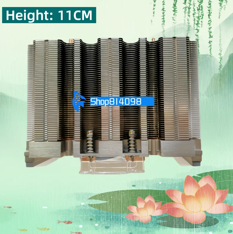 FOR SXM2 GPU V100 P100 heatsink 10 copper tubes heat dissipation height 11cm — product photo 1 of 1